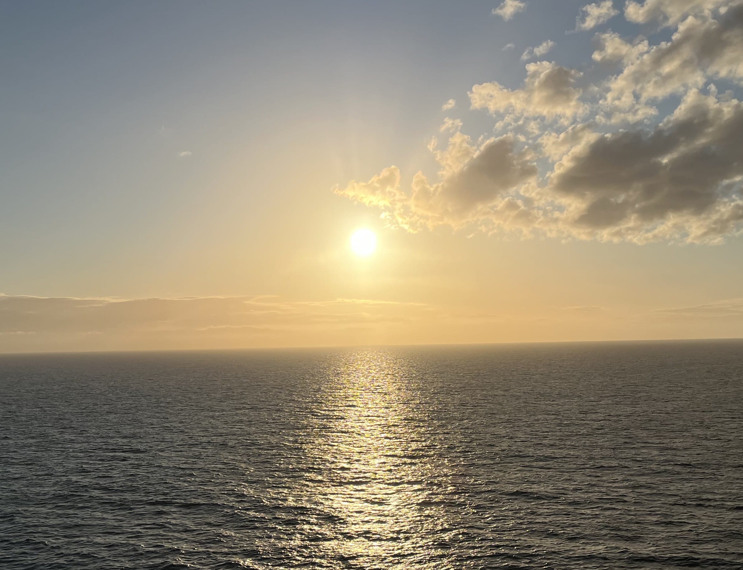 Sunrise over the ocean