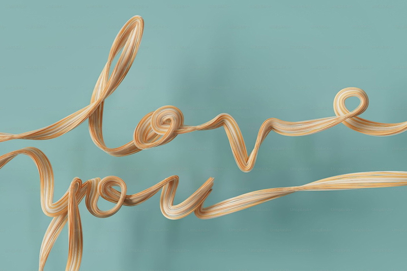 Message of Love written this cords.